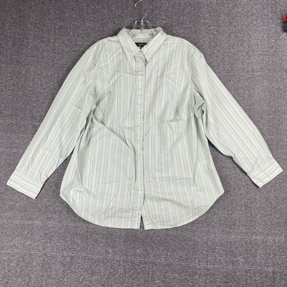 LRL Ralph Lauren Top Womens 1X Work Office Capsule Minimal Professional Staple